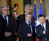 Les différents ministres irakiens et français lors de la visite du président irakien Jalal Talabani. 16/11/09