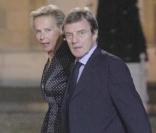 Bernard Kouchner et Christine Ockrent au dîner d'Etat, à l'Elysée, le 16 novembre 2009. 