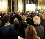 Rachida Dati lors d\'une réunion publique à la mairie du 7ème arrondissement, le 16 novembre 2009