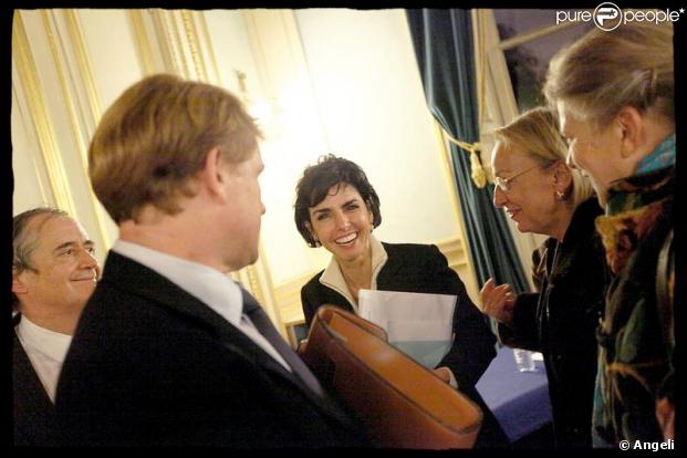 Rachida Dati lors d'une réunion publique à la mairie du 7ème arrondissement, le 16 novembre 2009