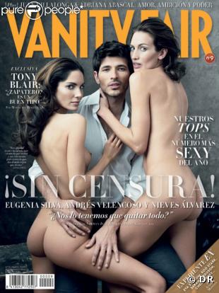Nieves Alvarez et Andres Velencoso en couverture de Vanity Fair