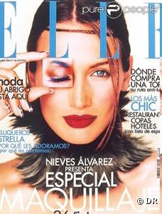 Nieves Alvarez en couverture de Elle