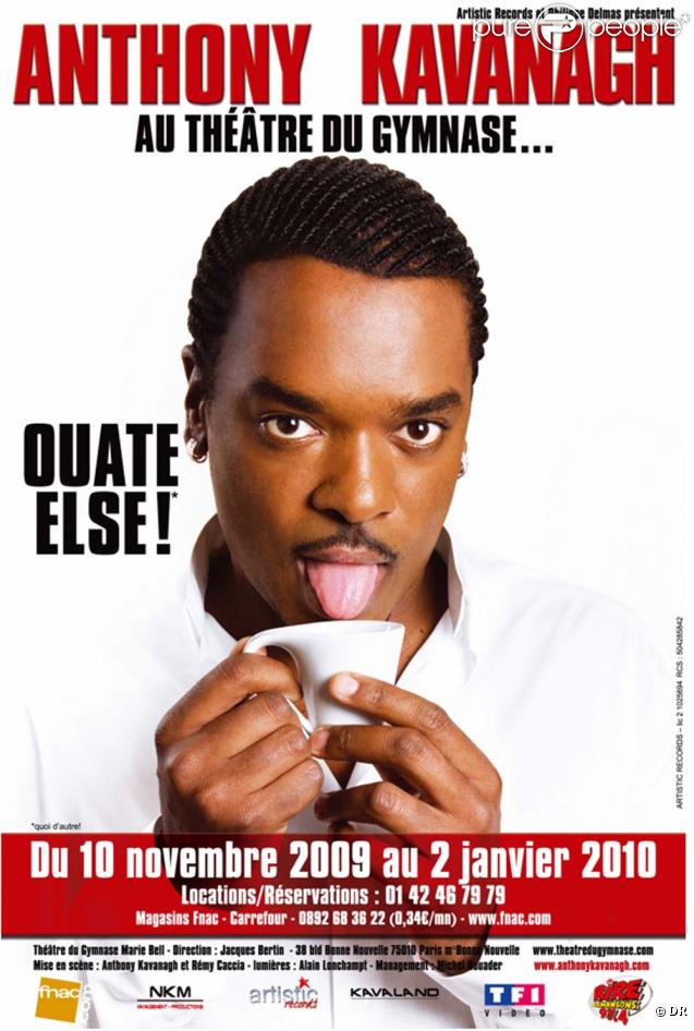 Anthony Kavanagh sur la scène du théâtre du Gymnase jusqu'au 2 janvier 2010.