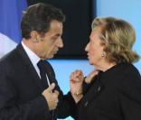 Bernadette Chirac et Nicolas Sarkozy.