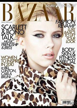  Scarlett Johansson en couverture d'Harper's Bazaar 