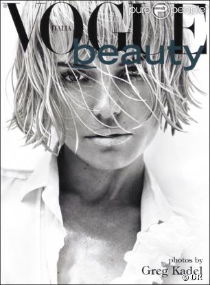 Kate Bosworth en couverture de  Vogue Beauty  Italie