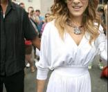 sur le tournage de Sex and th City 2