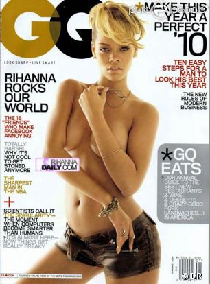 La très belle Rihanna... en couverture de  GQ . 