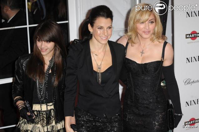 Madonna, Lourdes et Jessica Seinfeld à la première de Nine à New York le 15/12/09