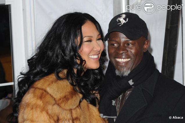 Kimora Lee et Djomon Hounsou à la première de Nine à New York le 15/12/09