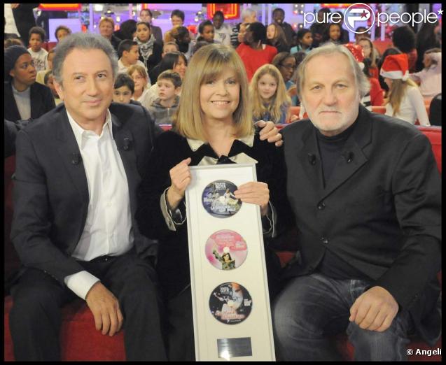 Chantal Goya et Jean-Jacques Debout, invités de Michel Drucker dans  Vivement Dimanche , le 20 décembre 2009.