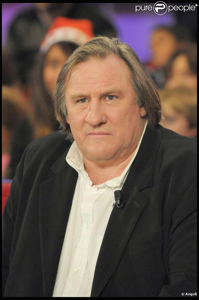 Gérard Depardieu, invité de  Vivement Dimanche , le 20 décembre 2009.