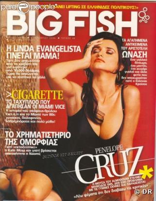 Penélope Cruz en couverture de Big Fish