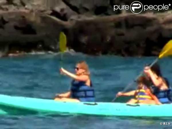 Michelle Williams et Matilda à Hawaii 
