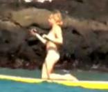 Michelle Williams et Matilda à Hawaii 