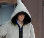 Agyness Deyn à New York avec son chien le 21/12/09