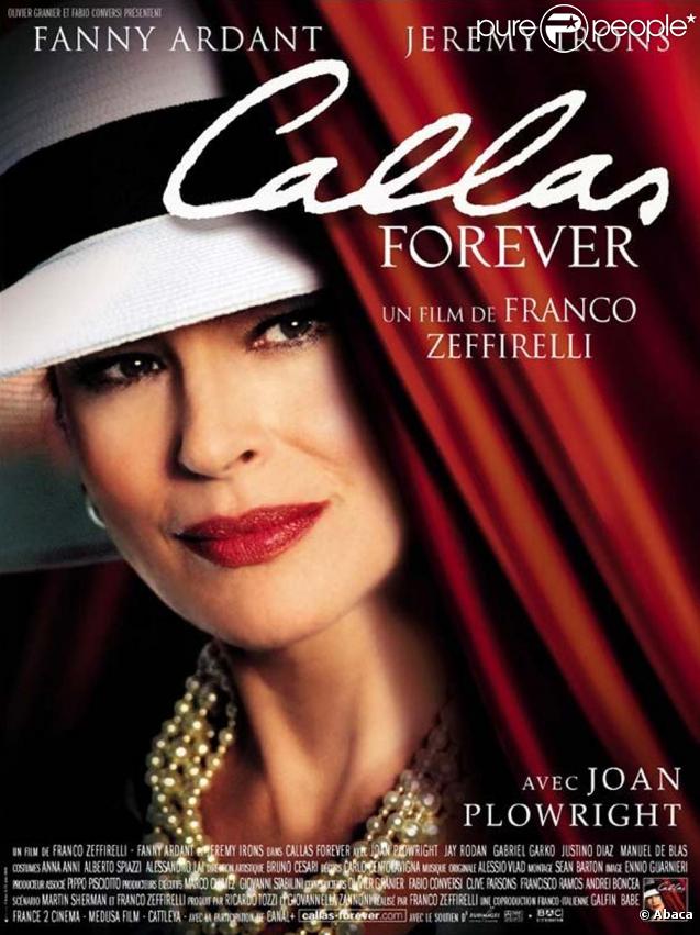 Fanny Ardant sur l'affiche de  Callas Forever.   