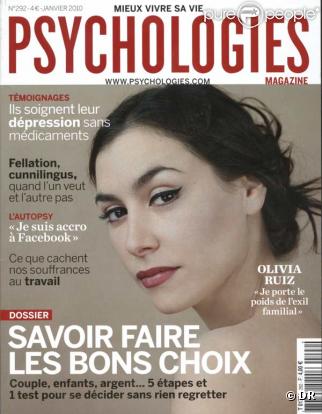 Olivia Ruiz en couverture de Psychologies