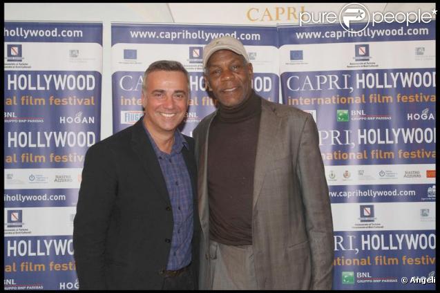 Massimo Ghini et Danny Glover au Capri Hollywood Film Festival (qui se tient du 27 décembre 2009 au 02 janvier 2010). 29/12/09