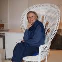 Quand la grande Michèle Morgan, rayonnante, nous dévoile... ses jolies oeuvres picturales !