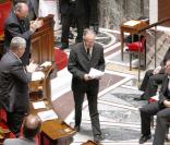 Frédéric Mitterrand lors de l'examen de la loi Hadopi 2 le 21 juillet 2009. 