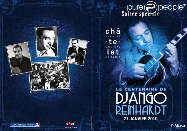 Le centenaire de la naissance de Django Reinhardt va donner lieu à un spectacle exceptionnel au Théâtre du Châtelet, le 21 janvier 2010 