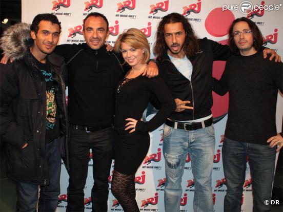Cindy, Moundir, Nikos Aliagas, Florian Gazan et Mustapha El Atrassi au 6/9 d'NRJ