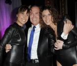Jean-Claude Jitrois est ses modèles phares à la soirée de lancement des soldes d'hiver, à l'Hôtel Westin, à Paris. 5 janvier 2009