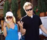 Heidi Montag et Spencer Pratt en octobre 2009 dans les rues de Los Angeles 