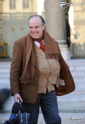 Frédéric Mitterand lors du premier conseil des ministres de l'année, le 5 janvier 2010 !