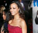 Zoe Saldana en superbe robe Louis Vuitton pour les Golden Globes le 17 janvier 2010  