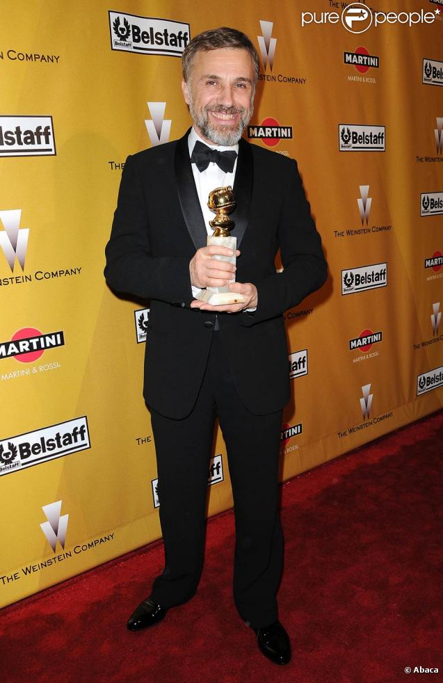 Le talentueux Christoph Waltz à l'occasion de l'after party des Golden Globe Awards, organisée par la Weinstein Company au Bar 210 de Los Angeles, le 17 janvier 2010.