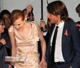 Nicole Kidman montre ses jolies jambes, au côté de Keith Urban, à l'occasion de l'after party des Golden Globe Awards, organisée par la Weinstein Company au Bar 210 de Los Angeles, le 17 janvier 2010.