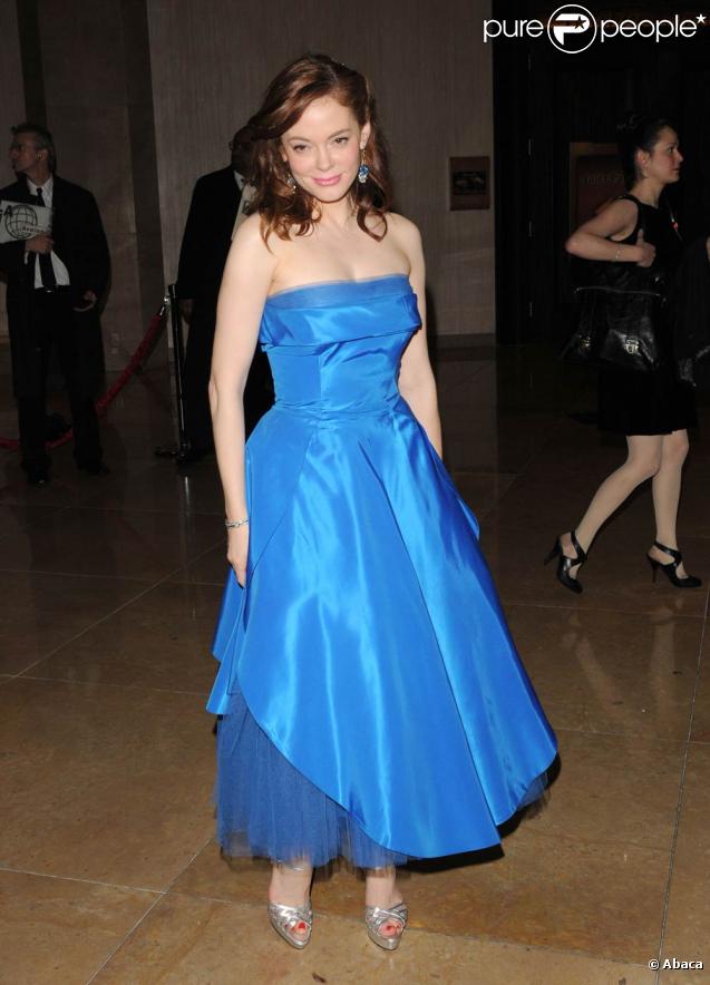 Rose McGowan à l'occasion de l'after party des Golden Globe Awards, organisée par la Weinstein Company au Bar 210 de Los Angeles, le 17 janvier 2010.