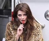 Mischa Barton sur le tournage de New York District en janvier 2010 