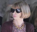 Anna Wintour au défilé Valentino à Paris le 27 janvier 2010