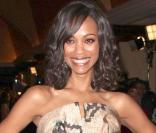 La jolie Zoe Saldana, à l'occasion de la cérémonie des DGA, à l'Hyatt Regency Century Plaza Hotel de Century City, à Los Angeles, le 30 janvier 2010.