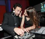 Patrick Mille et Justine Levy mixent pour la soirée Lucky Star au Murano le 4 février 2010