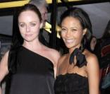 Stella McCartney et Thandie Newton à la présentation de Food, Inc., à Londres. 08/02/2010