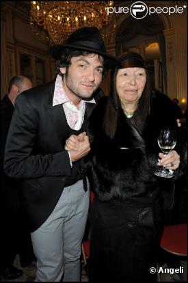 Matthieu Chedid et Brigitte Fontaine à la présentation du 12e Printemps des poètes, au ministère de la culture, le 9 février 2010 !