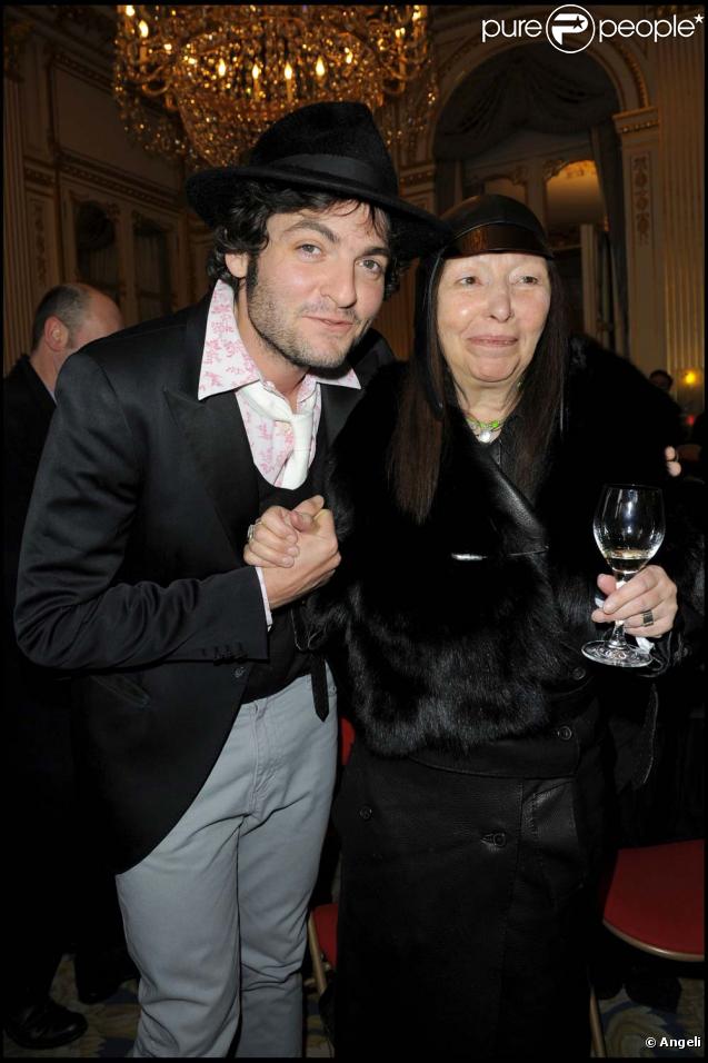 Matthieu Chedid et Brigitte Fontaine à la présentation du 12e Printemps des poètes, au ministère de la culture, le 9 février 2010 !