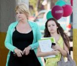 Kirstie Alley et sa fille Lillie, à Los Angeles, le 27 septembre 2008 