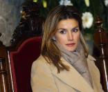 La princesse Letizia et son époux Felipe à Navarre le 10 février 2010