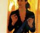 La sublime Paz Vega en shopping dans la boutique Nina Ricci, à Paris, le 26 janvier 2010.