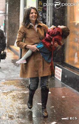 Katie Holmes et Suri Cruise à New York le 10 février
