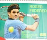Le nouveau timbre à l'effigie de Roger Federer, édité par la poste autrichienne, février 2010 !