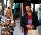 Shauna Sand avec un ami à Beverly Hills le 13 février 2010