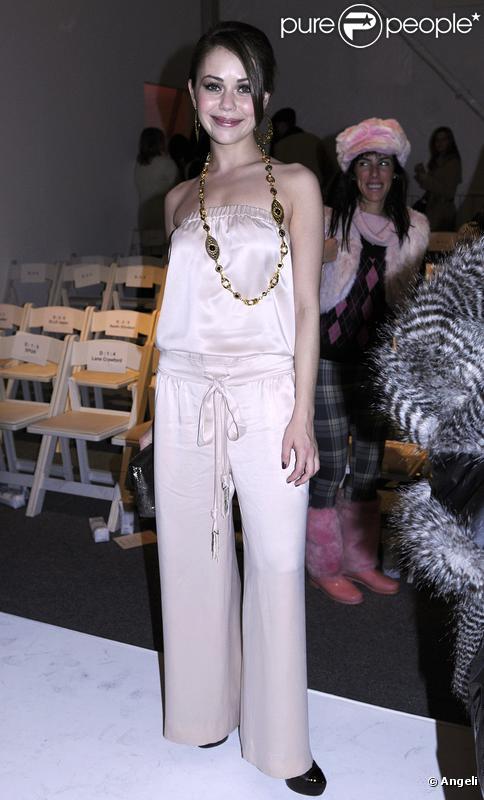 Alexis Dziena au défilé Rebecca Taylor lors de la Fashion Week à New York le 14 février 2010