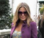 Carmen Electra à l'occasion de la Fashion Week new yorkaise le 14 février 2010