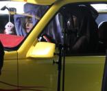 Lady Gaga et Beyoncé à bord du Pussy Wagon pour le tournage du clip de <i>Telephone</i>, à Lancaster, le 28 janvier 2010
